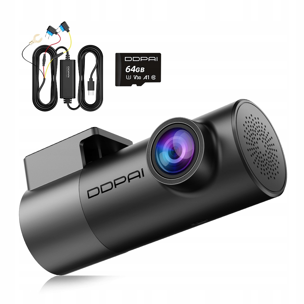 Automobilová Kamera Ddpai Mini Pro 3K Videorekordér Hdr Hardwire Kit 64GB