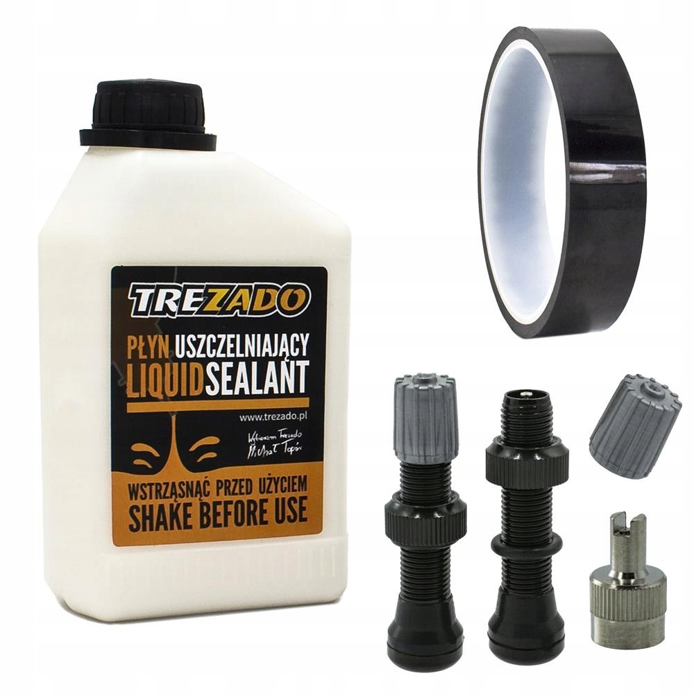 Sada pro přeměnu na bezdušový systém Trezado ventily schrader páska 31