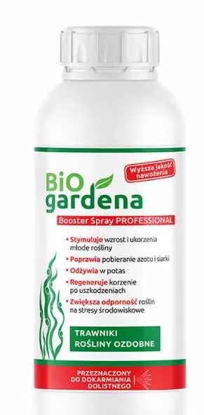 Listové hnojivo pro trávník BioGardena Booster 1 l