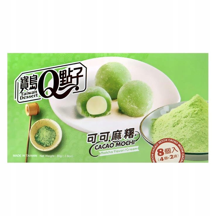 

Mochi Cacao Matcha Taiwan Dessert 80g