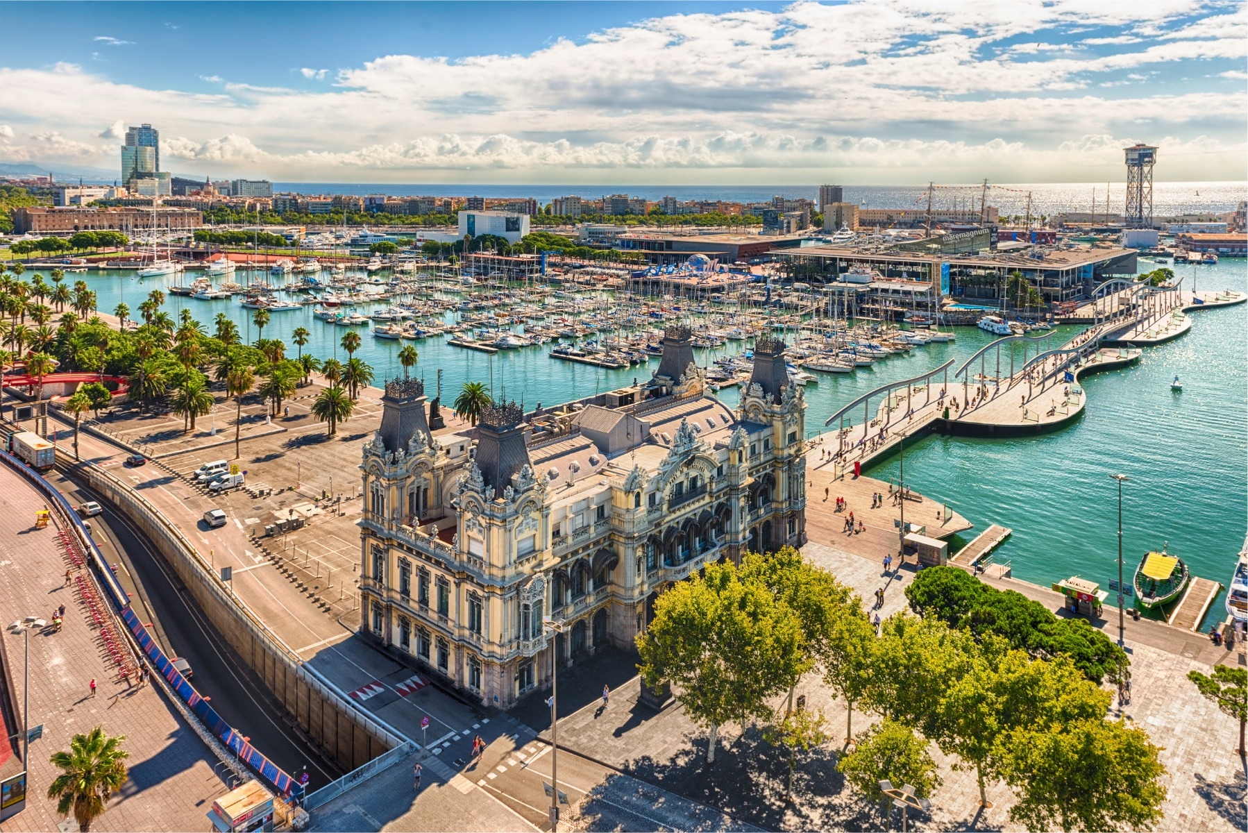 Fototapeta pro mládež na pobřeží Barcelona 360x240