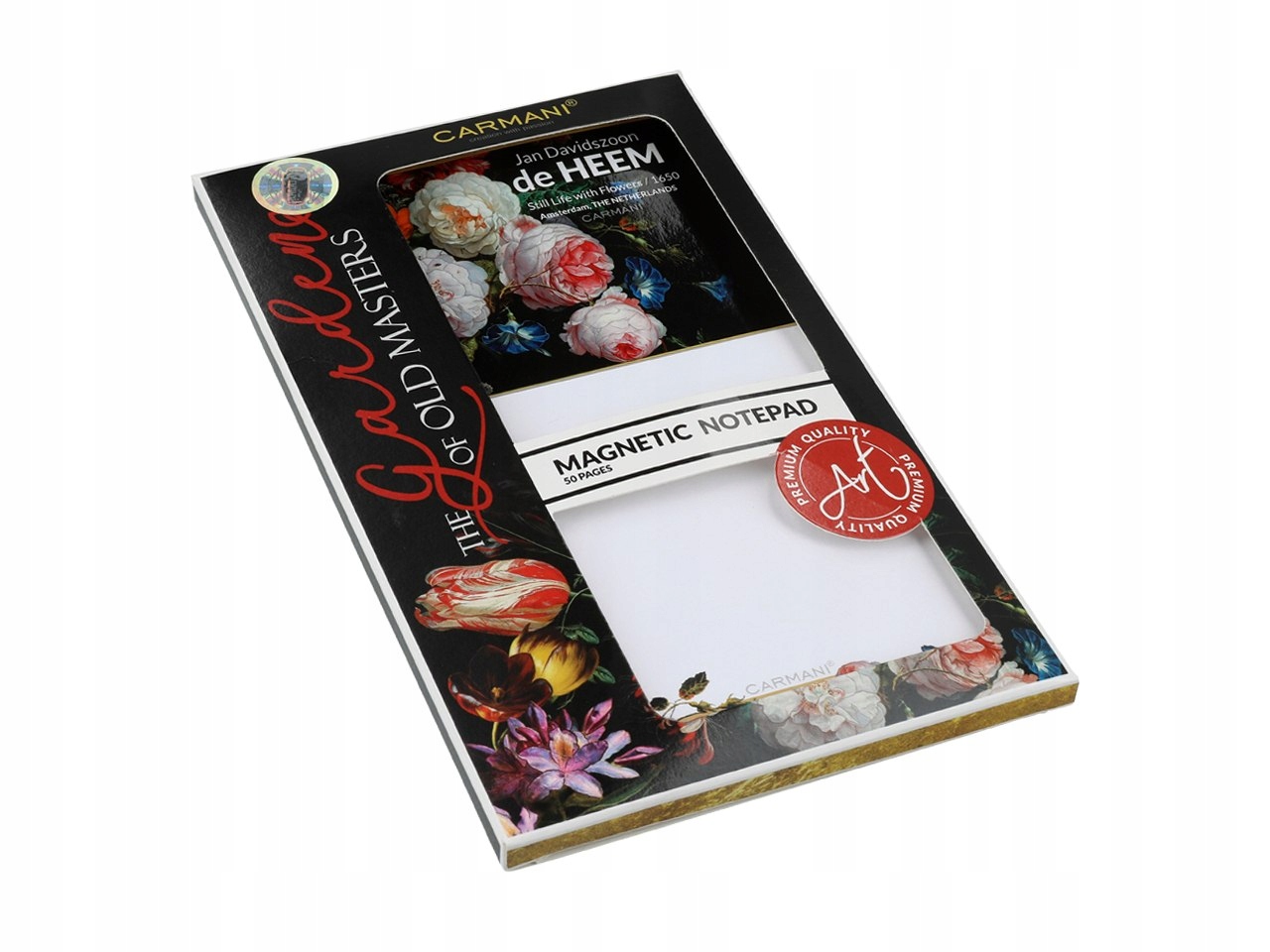 Notes magnetyczny, duży - J. D. de Heem (CARMANI) Rodzaj z notesem