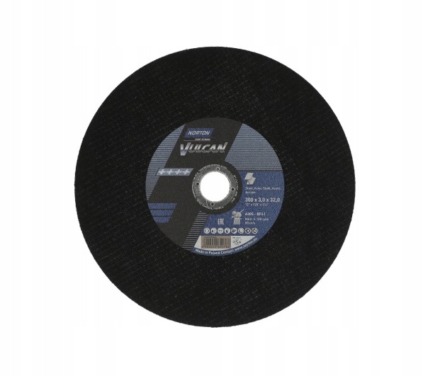 TARCZA DO CIĘCIA METAL STAL INOX NORTON VULCAN 300x3.0