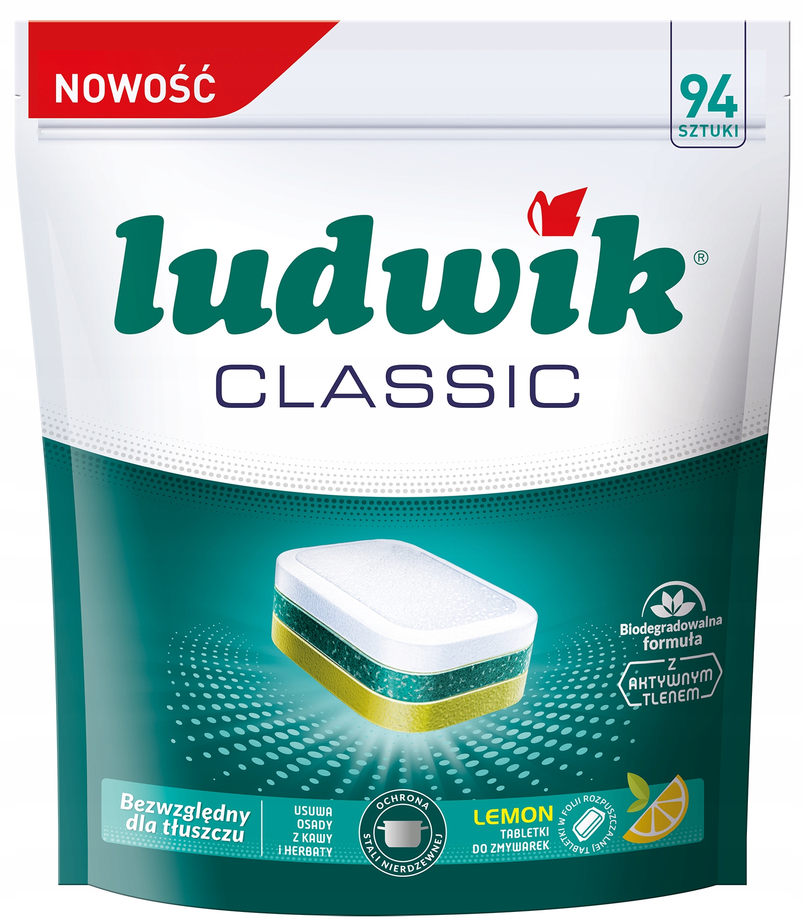 LUDWIK ALL IN ONE Tabletki do zmywarki 94 sztuki EAN (GTIN) 5900498024715