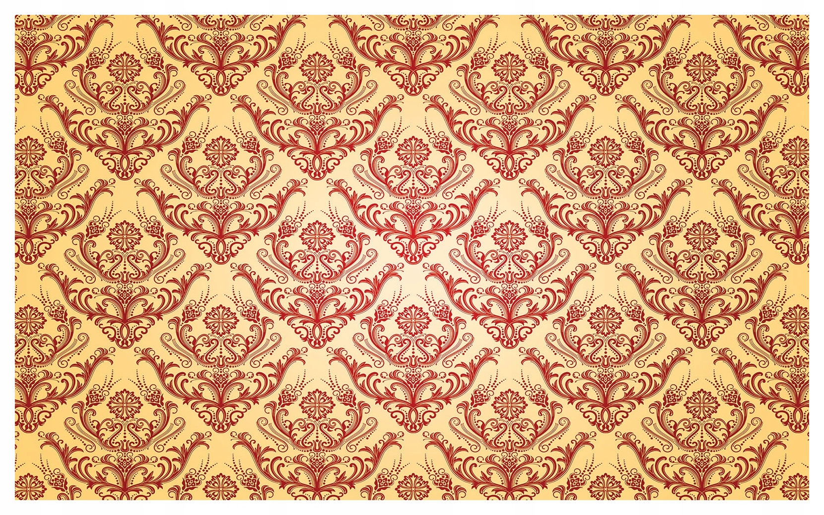 Vliesová fototapeta Damask červená béžová ornament kvety 368x254 lepidlo