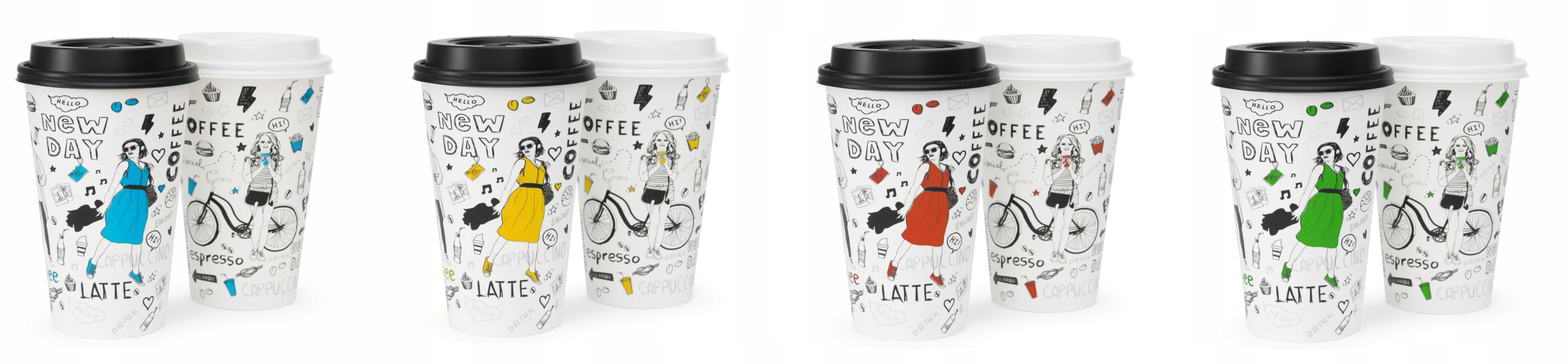 KUBKI PAPIEROWE DO KAWY 400ML ND + WIECZKA 50SZT (do odsprzedaży) Marka inna