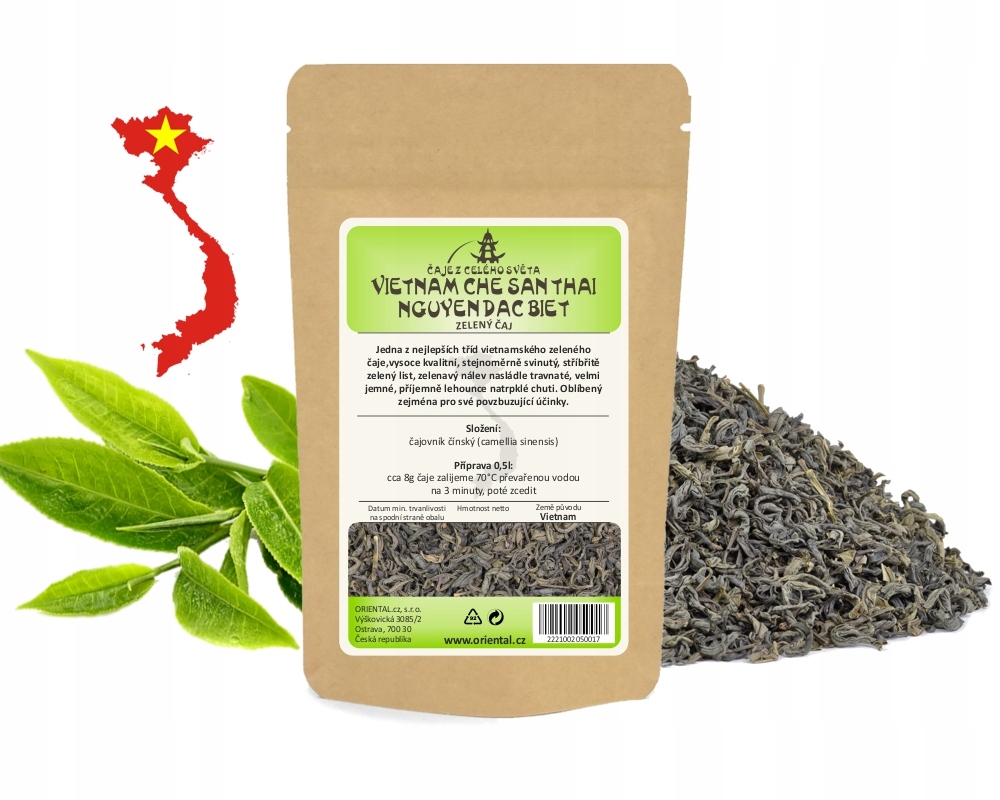 Levně Zelený čaj Vietnam Che San Thai Nguyen Dac Biet 1000 g