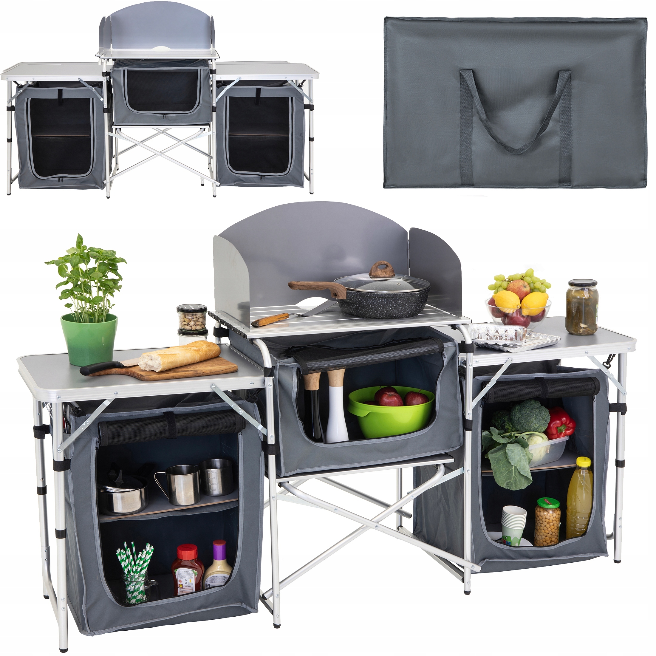 Kuchnia Turystyczna Szafka składana ogrodowy torba Kempingowy stolik