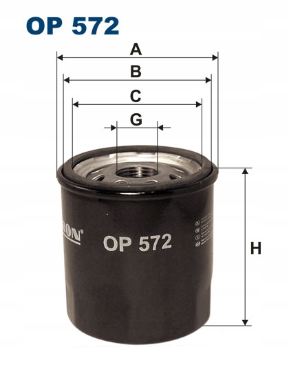 

Filtron Filtr Oleju Op 572