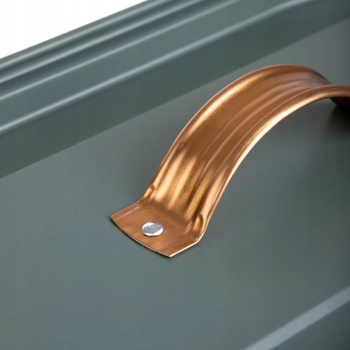 Chlebak ESCILLE metalowy zielony 34x21x18 cm HOMLA Marka Homla