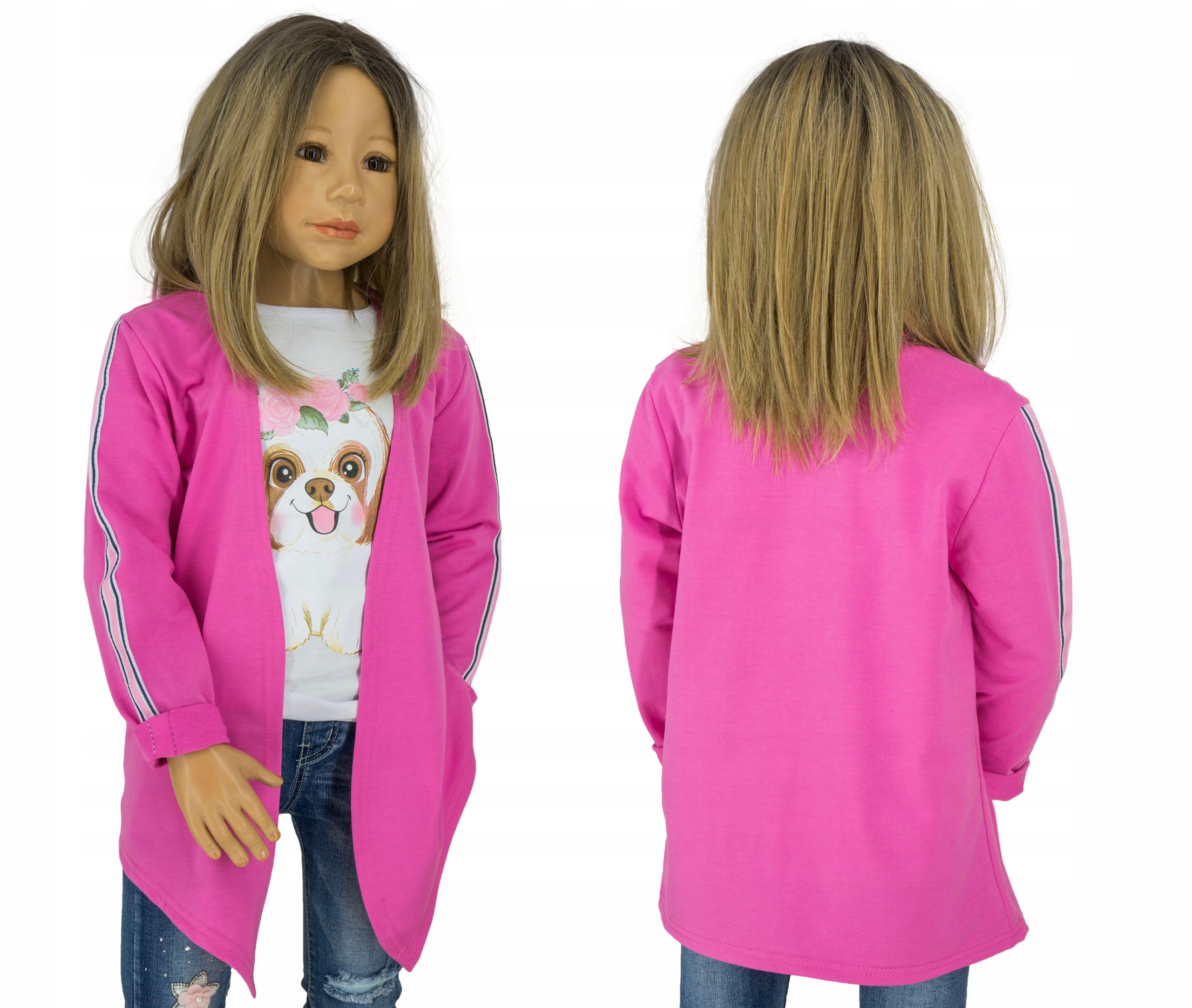

Z112 Bluza sportowa narzutka kardigan 134/140