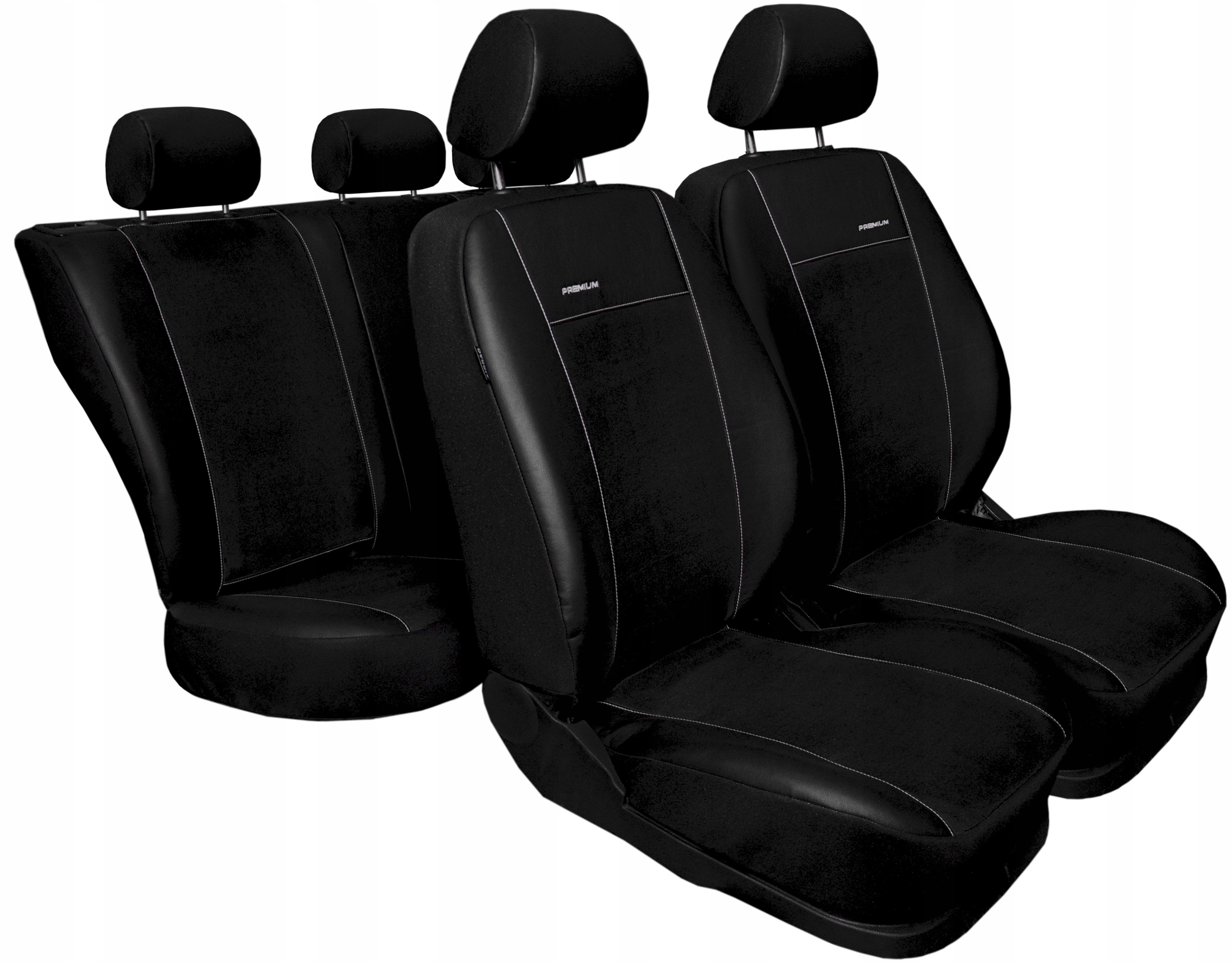Pokrowce miarowe Premium do Fiat 500 od 2007r. Przeznaczenie komplet siedzeń