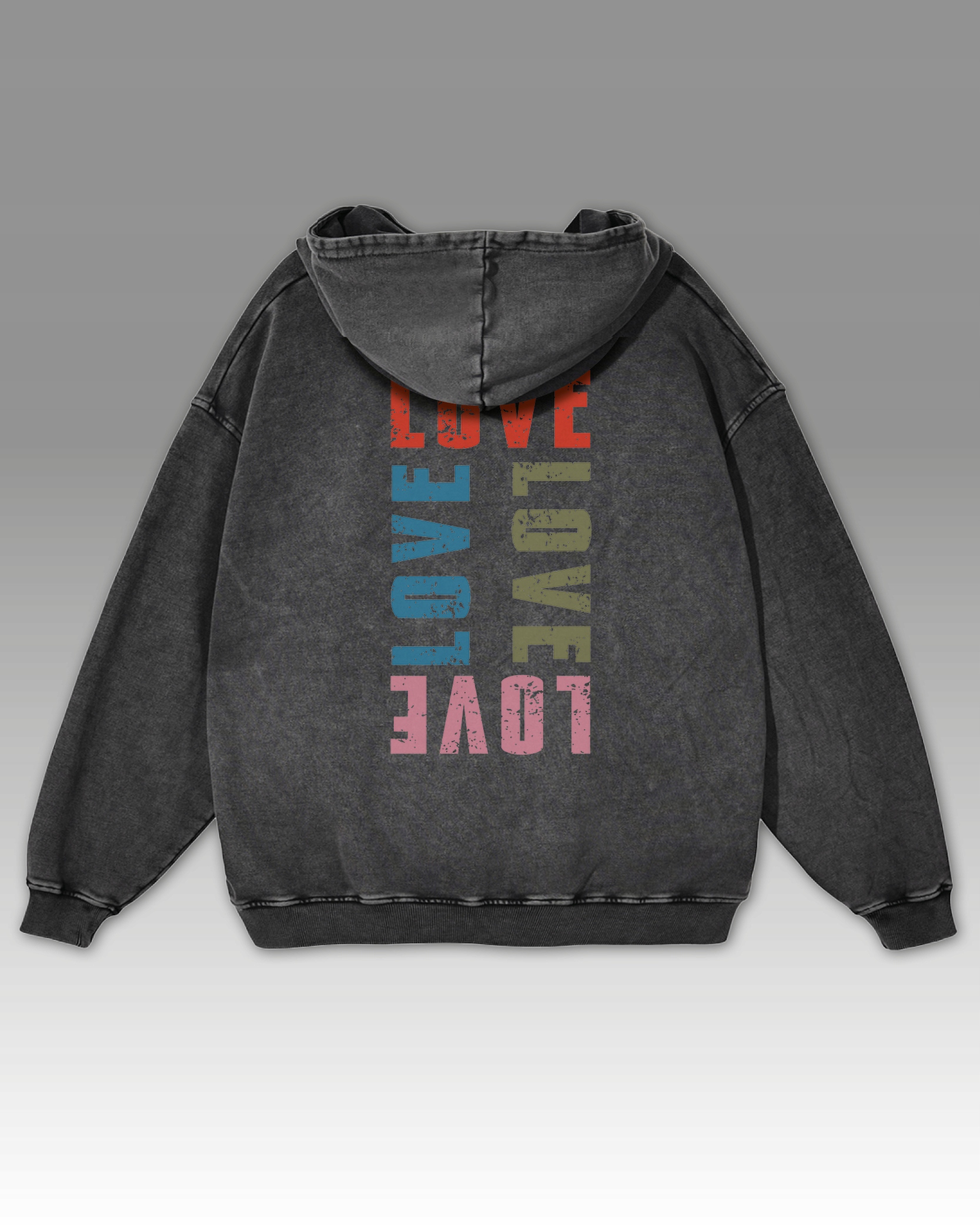 Mikina Colors of Love Barvy lásky Minimalismus Symbol Grafitu XL