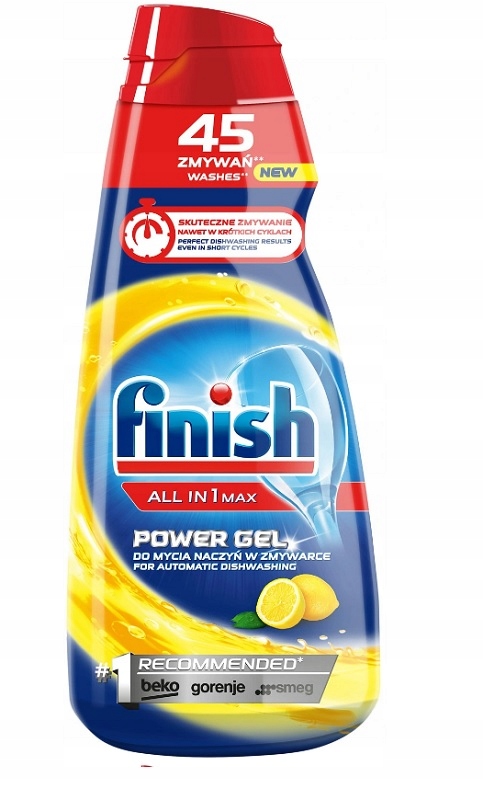 

Finish All in 1 Max Żel do Zmywarki 900ml 45 Lemon