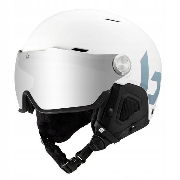 Kask Narciarski Bollé Might Visor Szyba Gogle L 59-62 cm Offwhite Matte