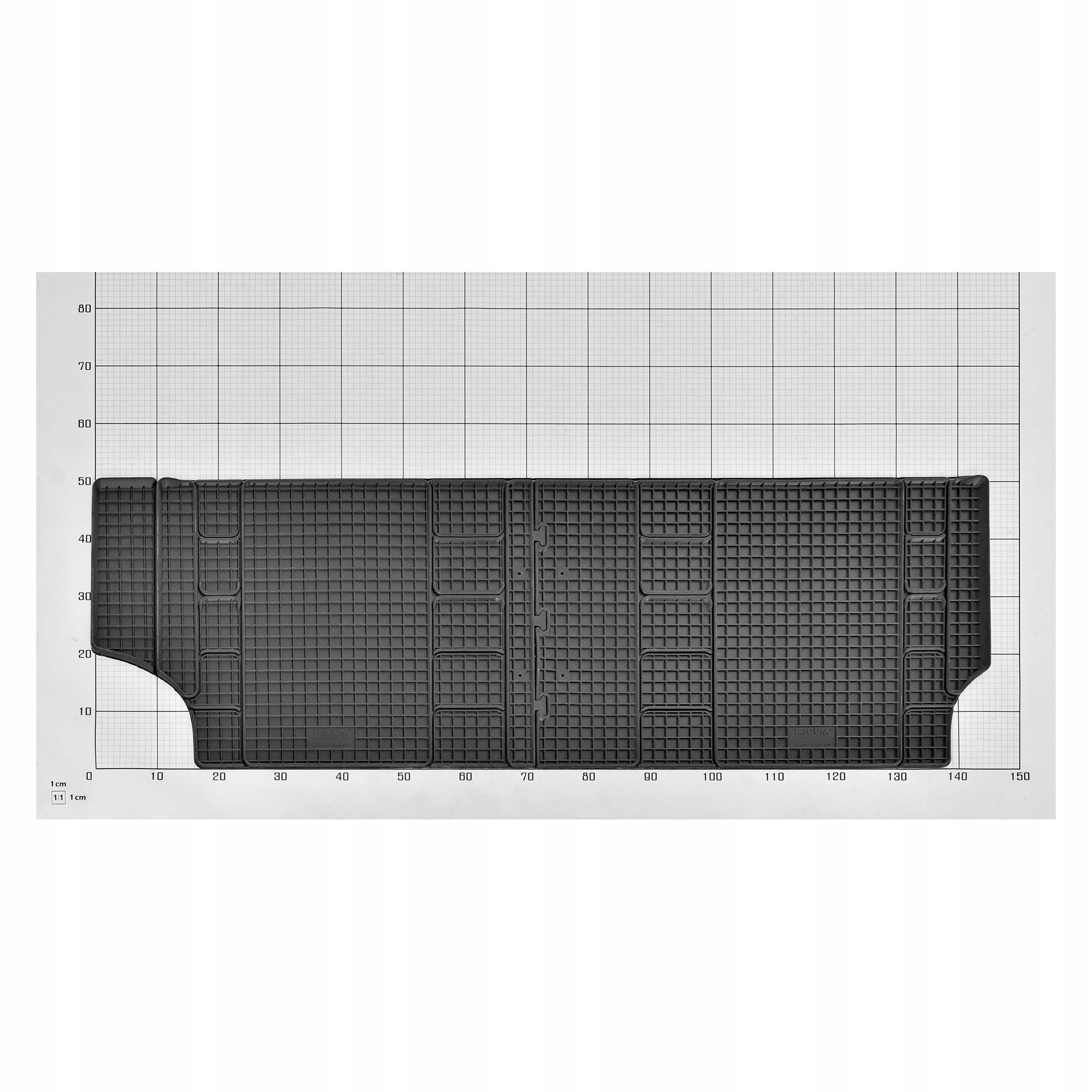 Zestaw dywaników do VW T6 Multivan 8 miejsc od 2015 do 2019 | L1 + TUNEL Numer katalogowy producenta 905755904499904505437058