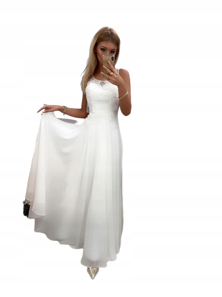 Ferrari Bílé Dlouhé Sváteční Šaty L