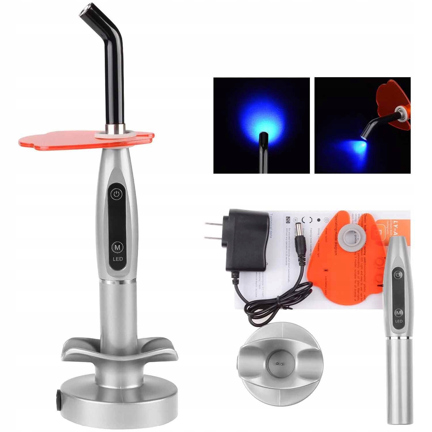 Zestaw Lampa Polimeryzacyjna Dentystyczna Utwardzanie Wypełniaczy