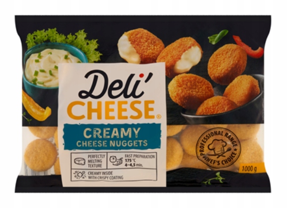 Levně Deli' Cheese Cheese Nuggets Panierovaný sýr 1 kg