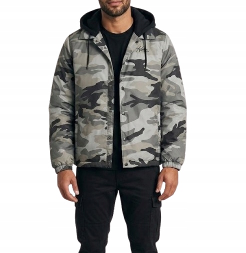 Bunda Abercrombie Hollister XL softshellová maskáčový na jaro a podzim