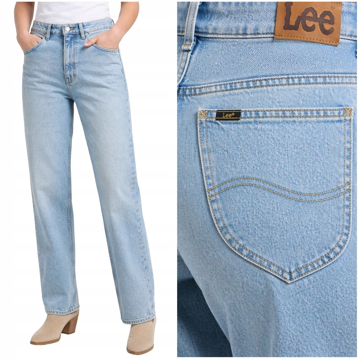 Lee Rider Jeans Denim Vision jednoduché dámské džínové kalhoty W28 L33