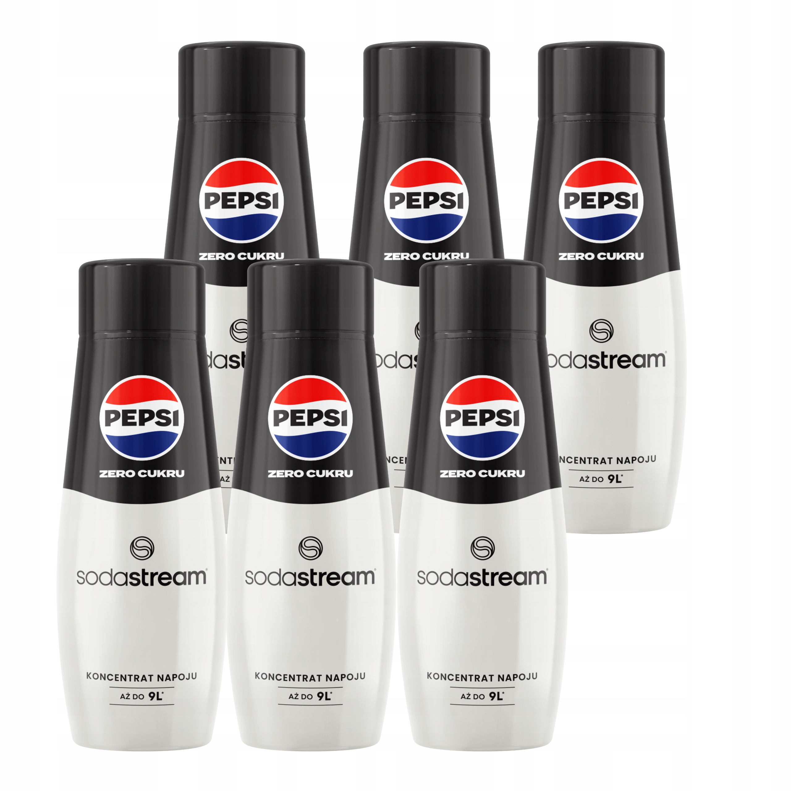 6 x koncentrát sirupu pro saturátor Pepsi Max Zero Soda Stream Bez Cukru