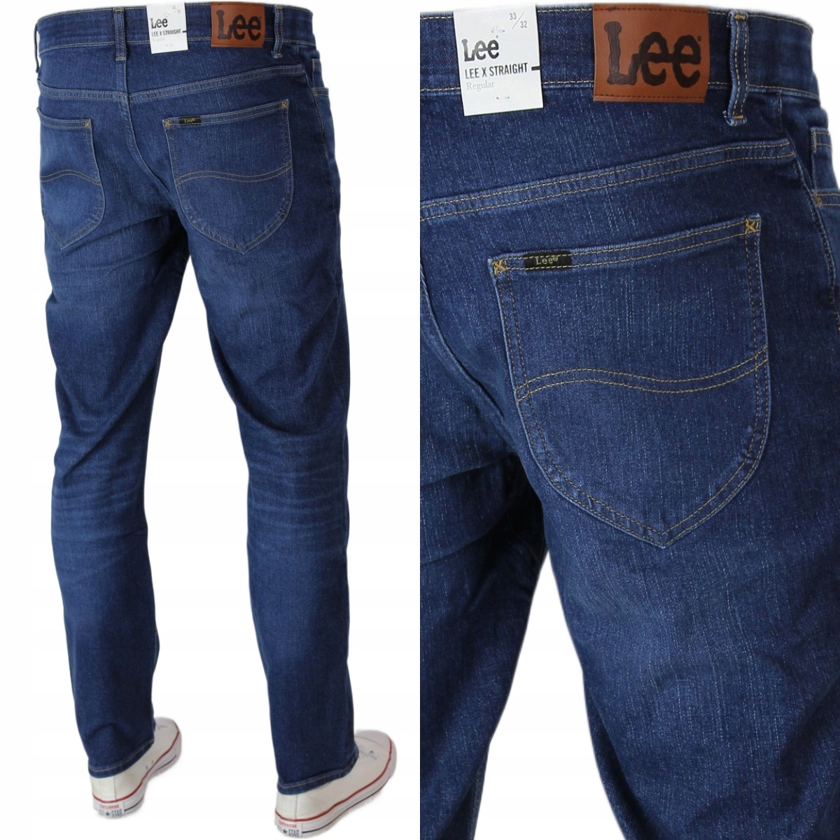 Lee Mvp x Straight Regular Fit Jeansy Spodnie "vandi" W32 L32