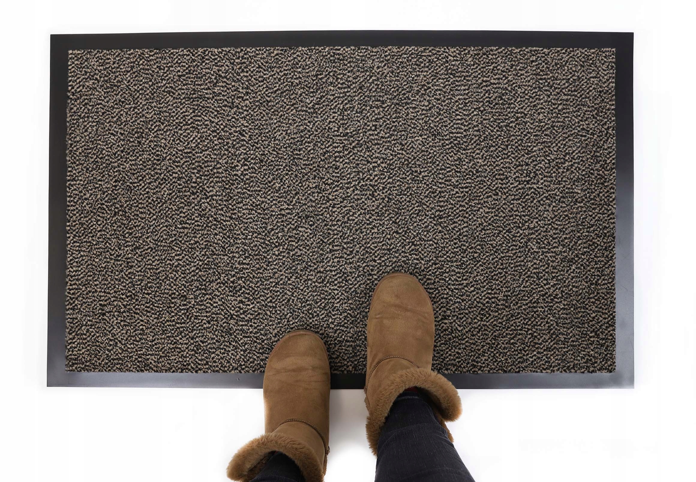 

Gruba Solidna Wycieraczka Roma Beżowa 120x180cm