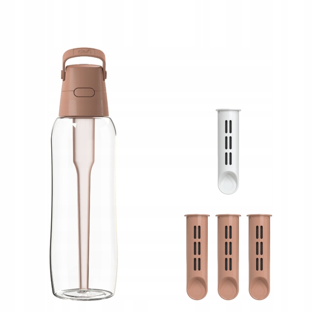 Butelka Filtrująca Dafi Solid 1l Mocha Mousse 4x Wkład