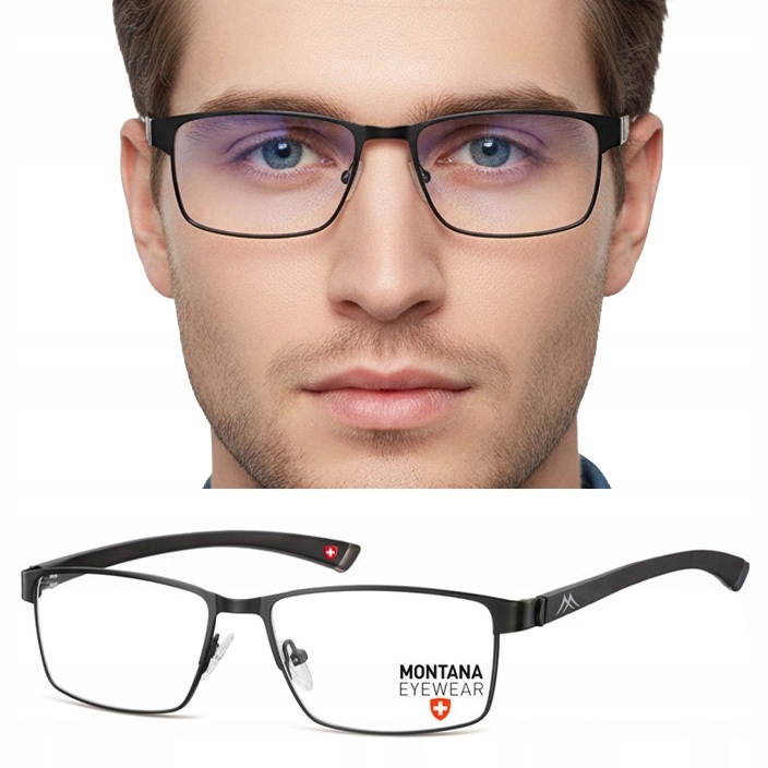 Okulary Oprawki Męskie Damskie Oryginalne Montana Pełne Ce Soczewka Demo