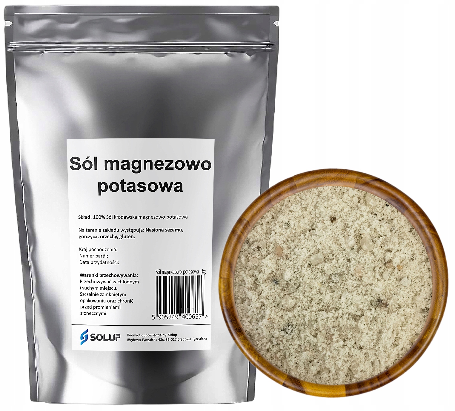 

Sól Kłodawska Magnezowo Potasowa do kąpieli 1kg