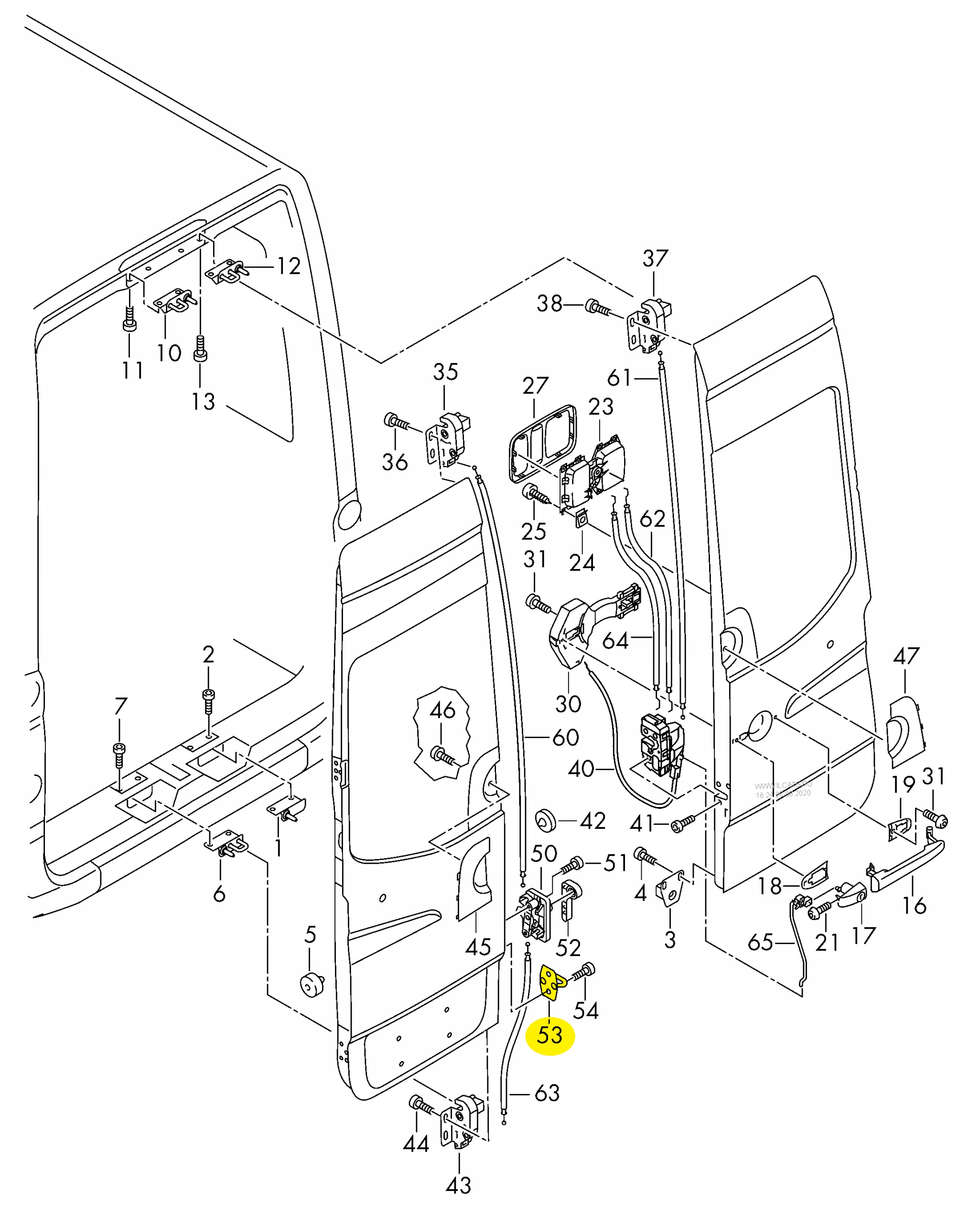 ZACZEP DRZWI TYŁ SPRINTER CRAFTER 06- PREMIUM! Typ samochodu Samochody ciężarowe Samochody dostawcze Samochody osobowe