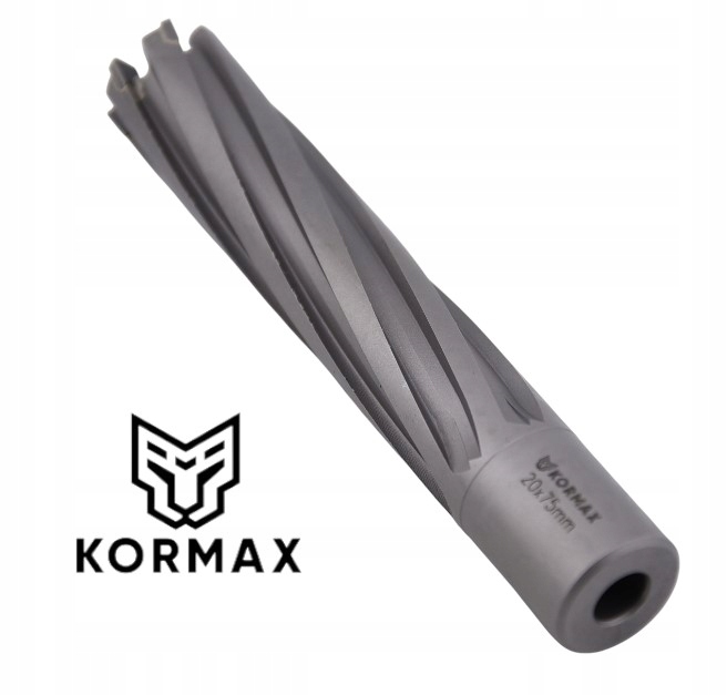 Trepanační fréza s karbidem 20 x 75 mm vrták 20 x 75 Weldon Kormax