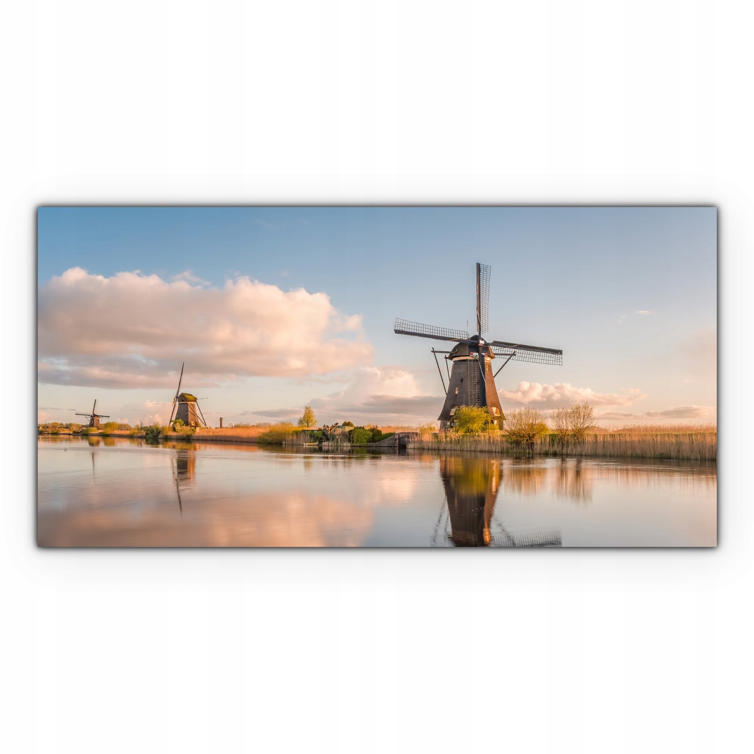 

Nowoczesny Canvas 100x50 Holandia Młyn Krajobraz