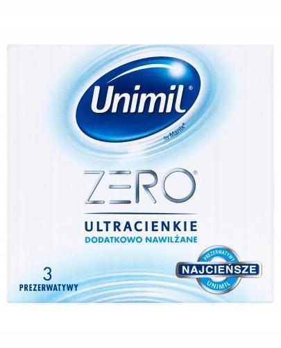 

Unimil Zero Prezerwatywy ultracienkie 3 szt.