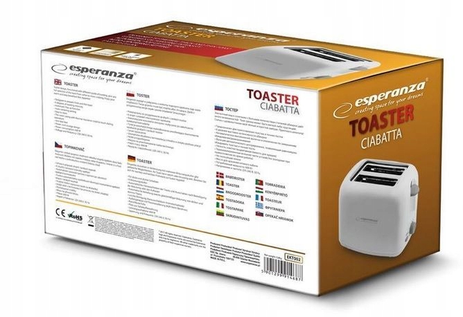 TOSTER OPIEKACZ DO KANAPEK SANDWICH GRZANKA 600W Moc 600 W