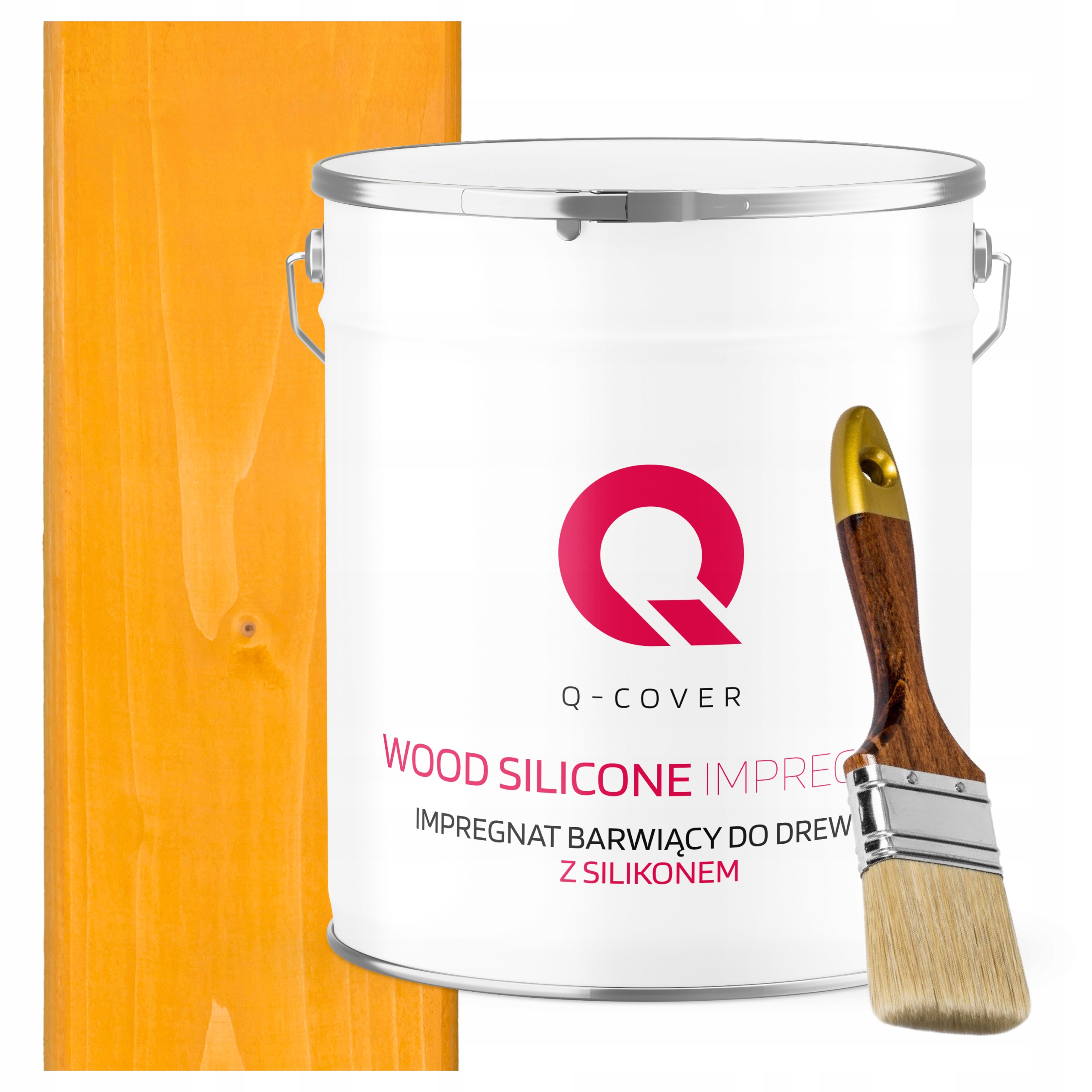 Impregnat Na Dřevo Extra Barva Se Silikonem Chron Borovice Zlatá 5 L Štětec