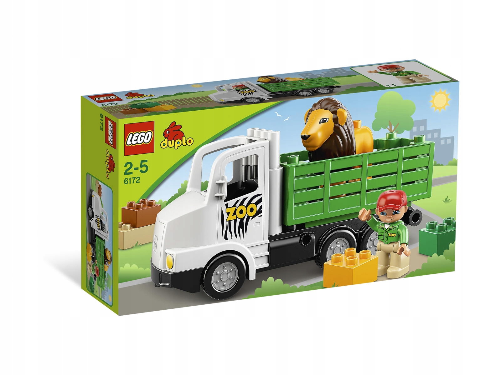 Lego Duplo 6172 Zoo Truck Ciężarówka Lew Nowy Zestaw Unikat