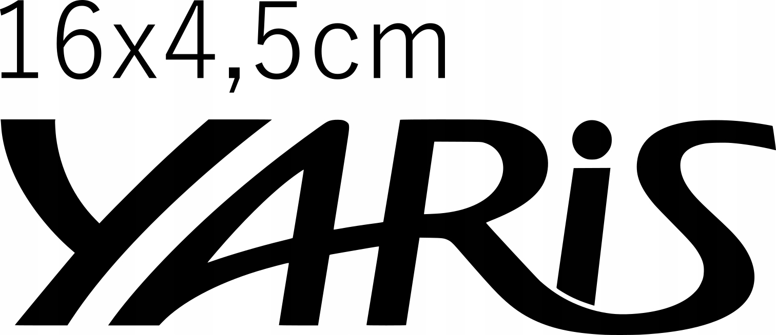 

Naklejka Na Samochód Toyota Yaris 16x4,5cm