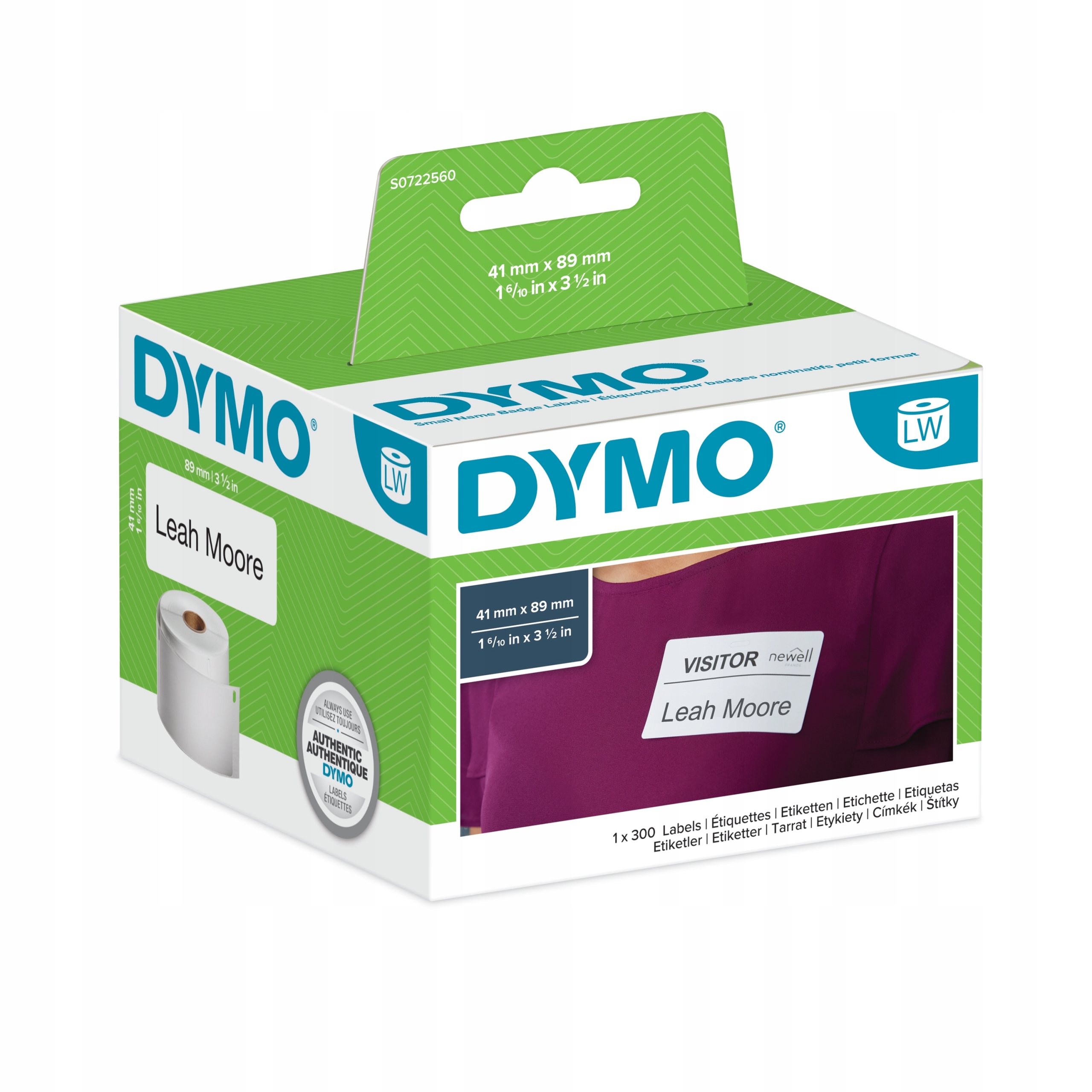 Etikety Dymo 11356 S0722560 41 mmx89 mm originální