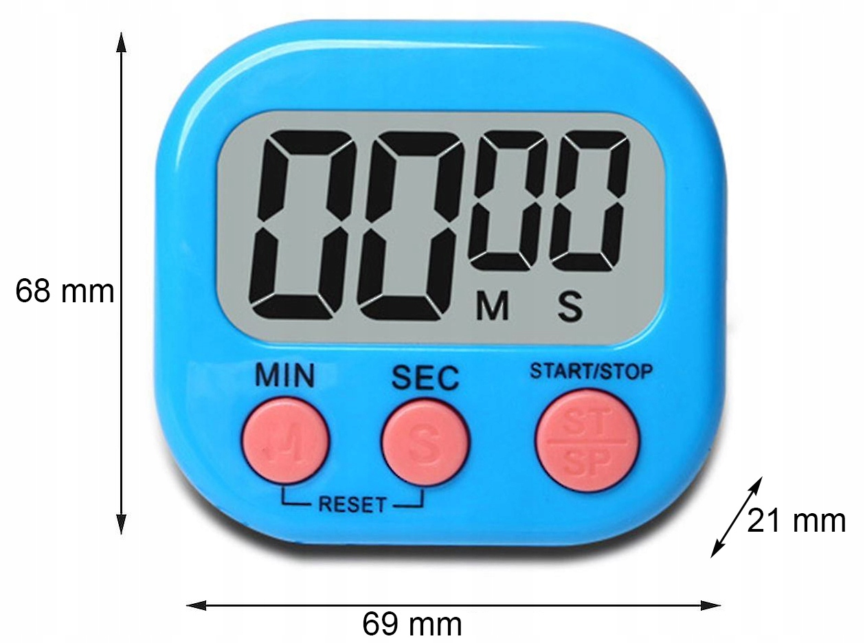 MINUTNIK CYFROWY TIMER STOPER LCD MAGNES JS-118 n Kod producenta allegroxim1