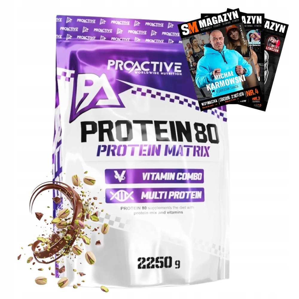 Proactive Protein 80 2250 g Svalová Hmota Regenerace Síla