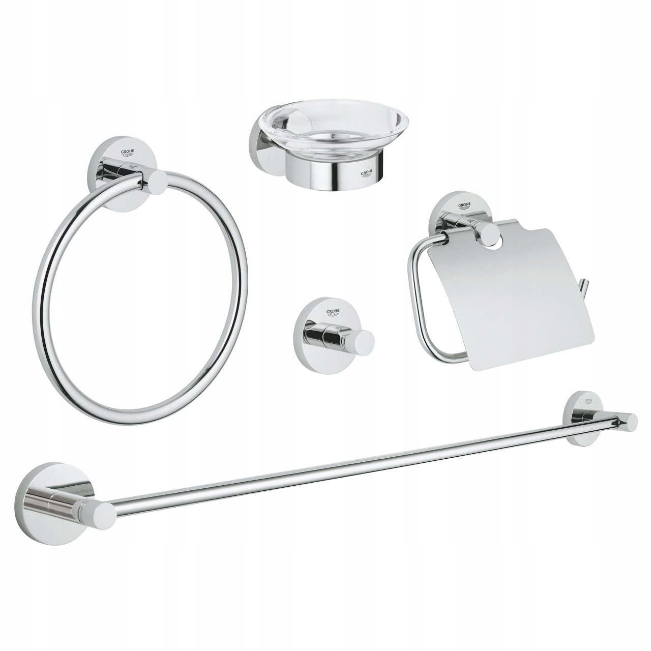 Grohe zestaw akcesoriów łazienkowych, 5w1 Essentials 40344001