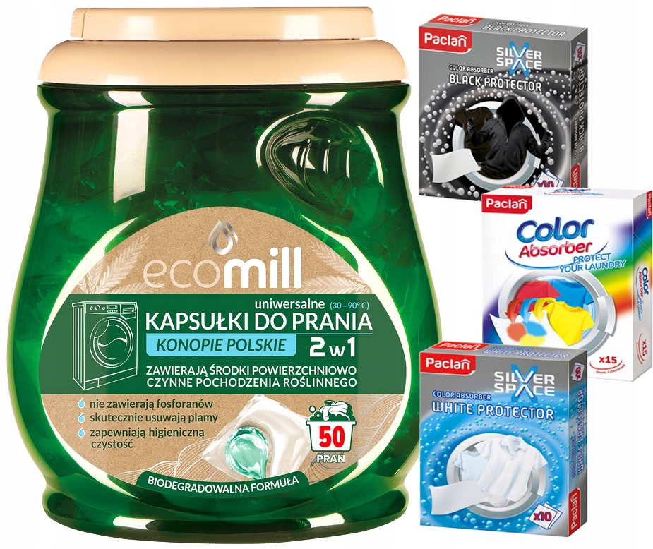 Levně Univerzální Kapsle Na Praní, Účinné Konopí 50 Ubrousky Na Praní