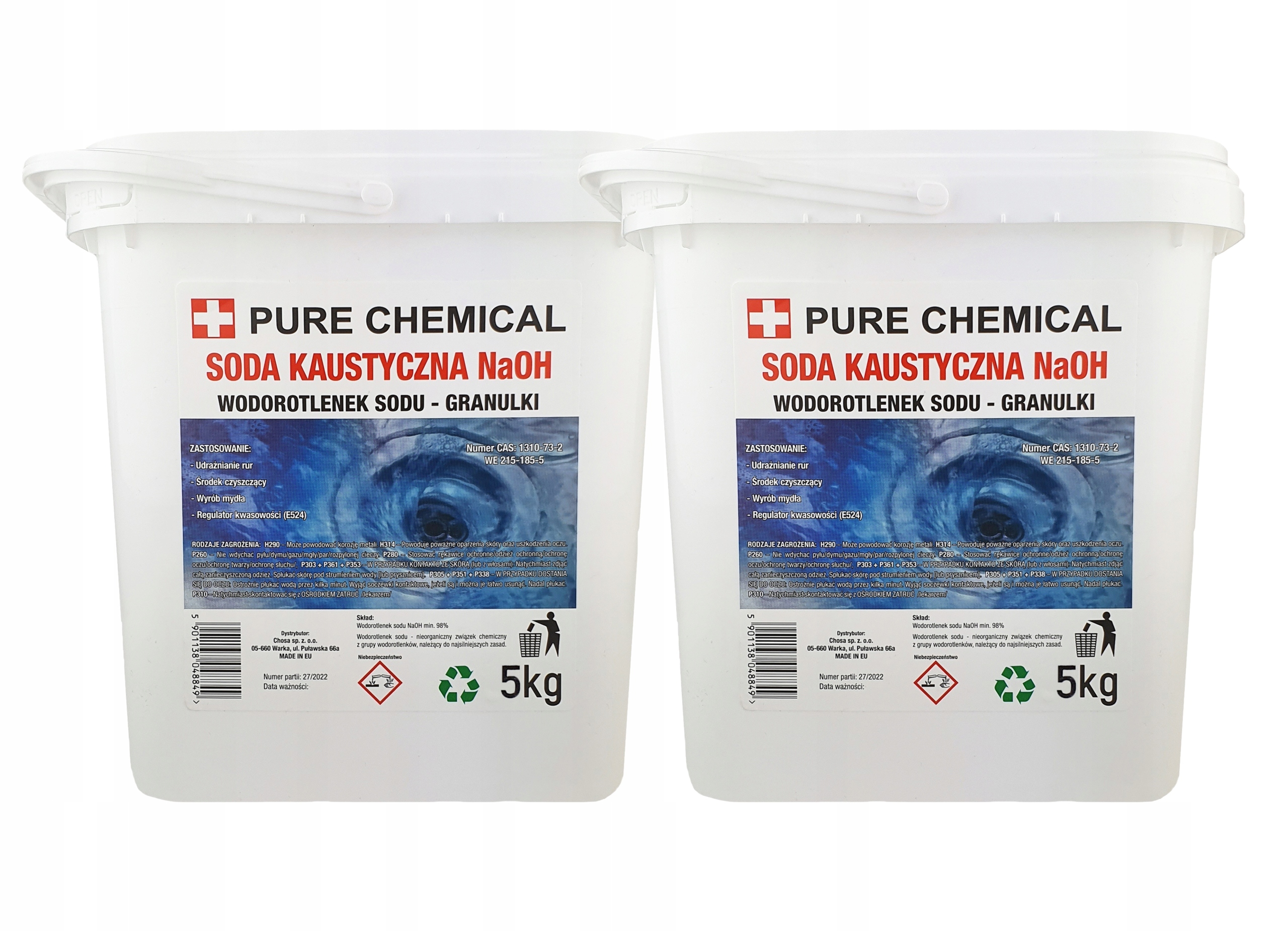 Levně Set Louh Sodný granule zprůchodnění potrubí 2 x 5 kg 10 kg