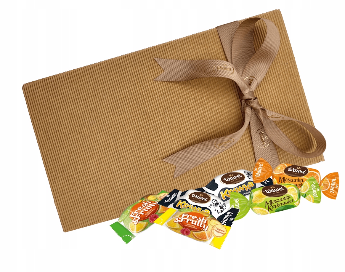 Pudełko prezentowe mix Cukierki Galaretki Krówki Wawel 1,5kg