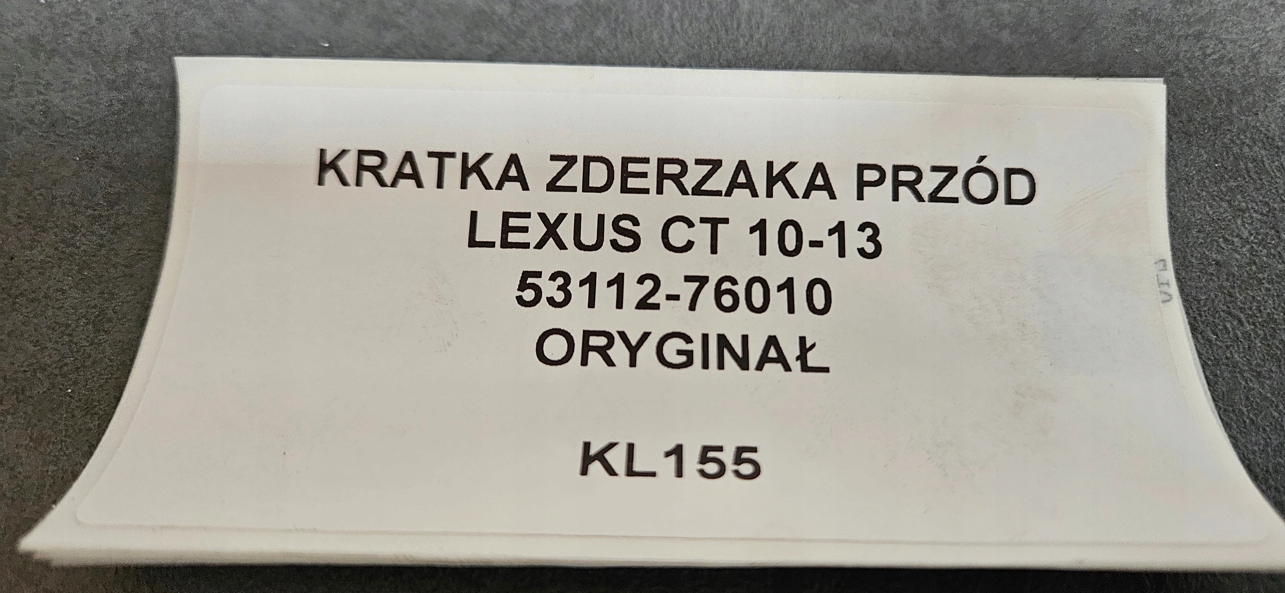 grid of a bumper front LEXUS CT 10-13 original 53112-76010