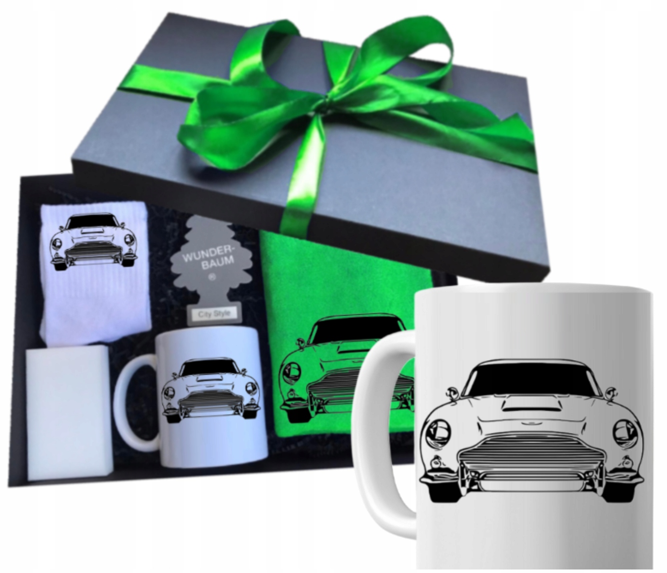 Sada Dárek hrnek Bond 007 pro chlapce pro řidiče auta Aston Martin