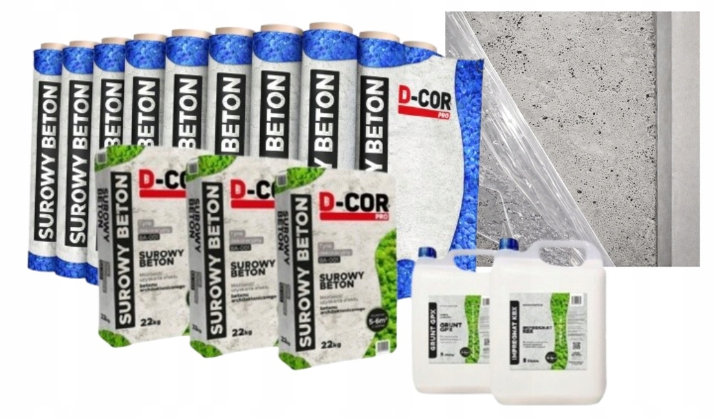 Architektonický Beton Šalunkový 15-18 m2 Dekorativní Omítka Set