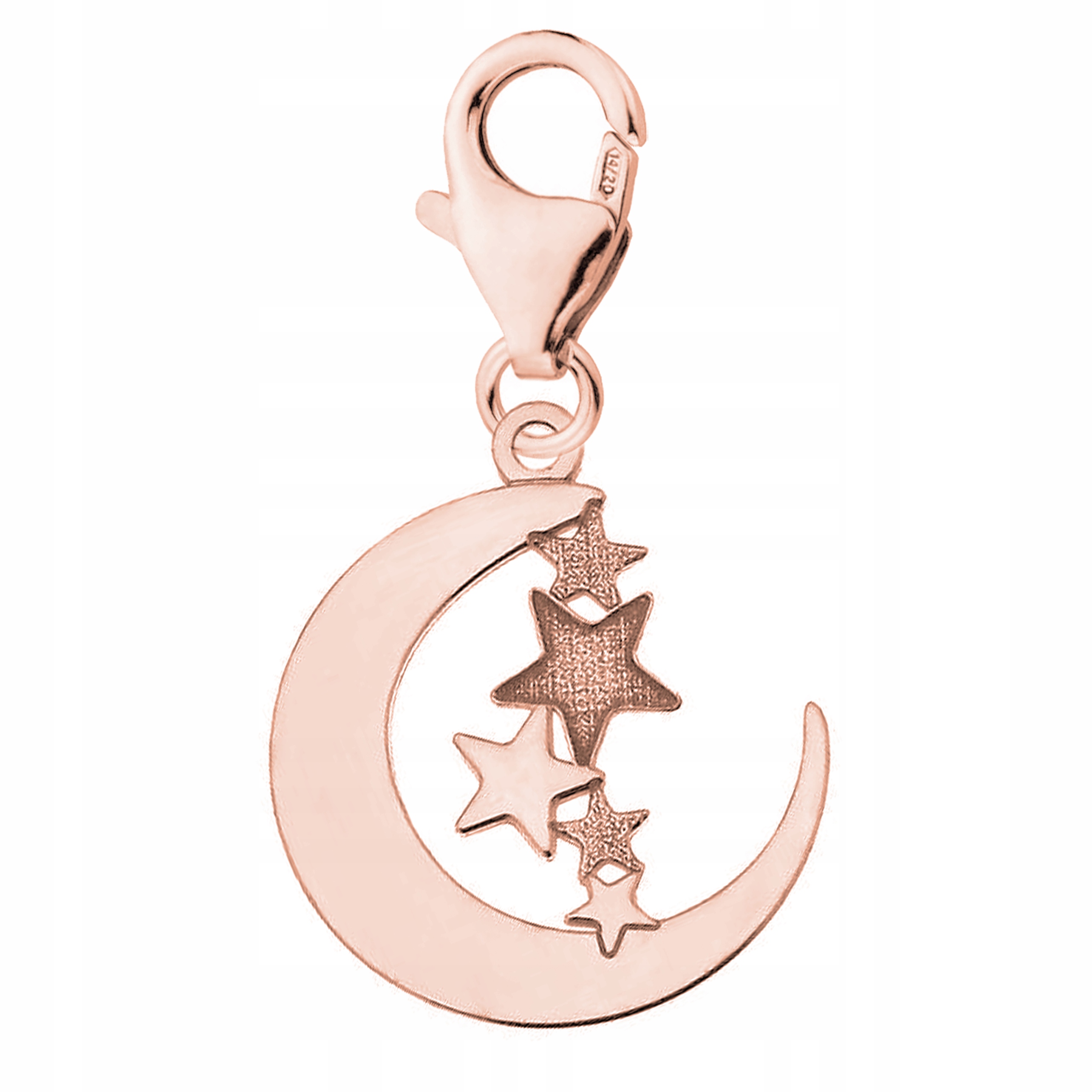 Přívěsek Pozlacený Měsíc Hvězdy Půlměsíc Hvězdy Vesmír Stříbro 925